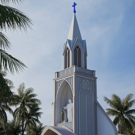 Church design with tower by Divine Designers